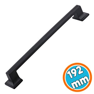 Metal Mobilya Mutfak Çekmece Dolap Kulpları Dolabı Kapak Kulbu Kulpu 192 Mm Siyah Kulp 19.2 Cm