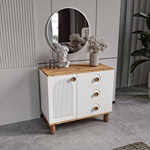 Ücretsiz Montaj - Flora 6 Kapaklı Komple Mdf Yatak Odası Takımı - Baza Dahil