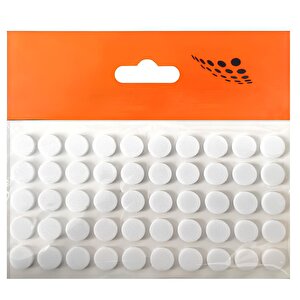Beyaz Eva Bazlı Darbe Ses Kapı Stoperi Keçe Yapışkanlı 10 Mm (50'li Paket) Dolap Kapak Çekmece Daire