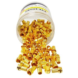 Rc-50 Rg6 Gold F Konnektör 18mm - Kutulu 100adet