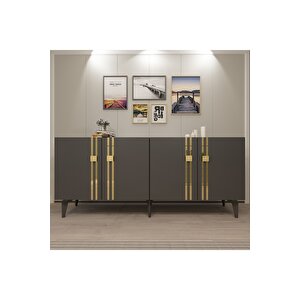 Bahardh (kb150) Konsol Antrasi̇t Altın Antrasit Gold