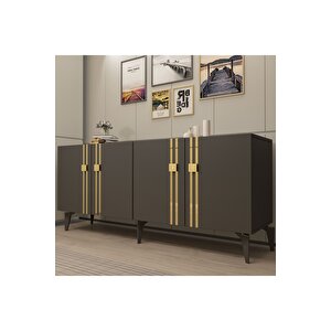 Bahardh (kb150) Konsol Antrasi̇t Altın Antrasit Gold