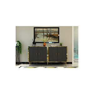 Arnodh (kb150) Konsol Antrasi̇t Altın Antrasit Gold