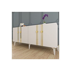 Bahardh (kb150) Konsol Beyaz Altın Beyaz gold