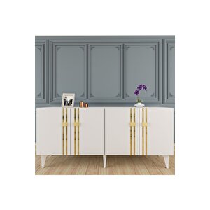 Bahardh (kb150) Konsol Beyaz Altın Beyaz gold