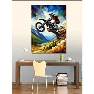 Kanvas Tablo Tehlikeli Motorcu 70x100 cm