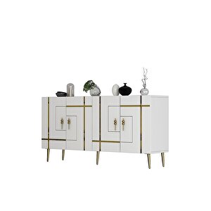 Li̇ne (kb150) Konsol - Beyaz Altin Beyaz-Altın