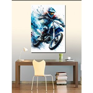 Kanvas Tablo Motocross 100x140 cm
