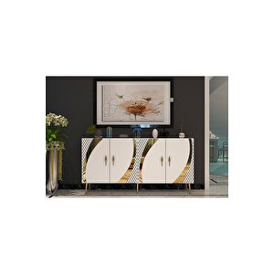 Hookdh (kb150) Konsol Beyaz Altın Beyaz gold
