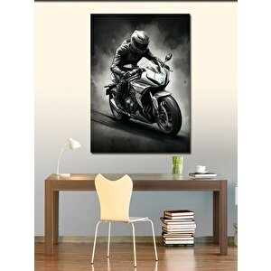 Kanvas Tablo Hızlı Motorcu 50x70 cm
