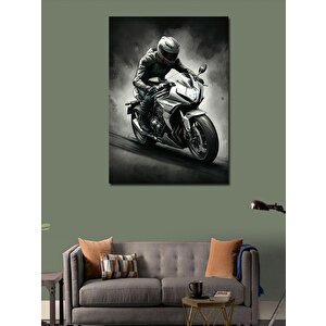 Kanvas Tablo Hızlı Motorcu 50x70 cm