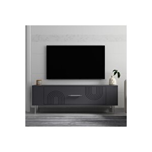 Retrol2dh Tv Sehpasi Antrasi̇t Gümüş Antrasit Gümüş