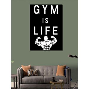 Kanvas Tablo Gym İs Life Motivasyon Temalı 50x70 cm