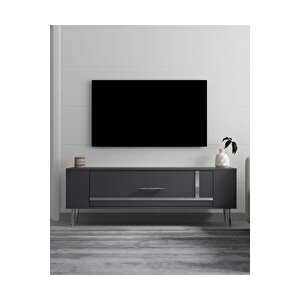 Retrop1dh Tv Sehpasi Antrasit Gümüş Antrasit Gümüş