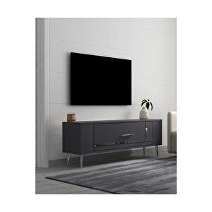 Retrop1dh Tv Sehpasi Antrasit Gümüş Antrasit Gümüş