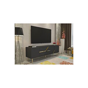 Dekolp5dh Tv Sehpasi Antrasi̇t Altın Antrasit Gold