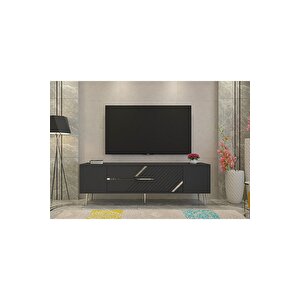 Dekolp5dh Tv Sehpasi Antrasi̇t Gümüş Antrasit Gümüş