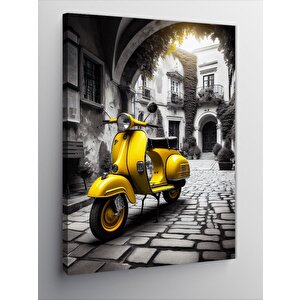 Kanvas Tablo Vespa Motoru 70x100 cm