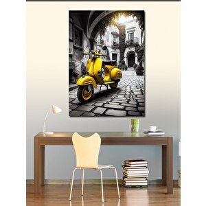 Kanvas Tablo Vespa Motoru 70x100 cm