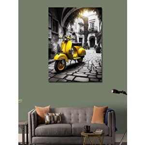 Kanvas Tablo Vespa Motoru 70x100 cm