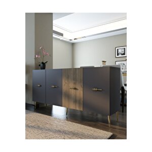 Normdh (kb150) Konsol Antrasi̇t Cevi̇z Antrasit Ceviz