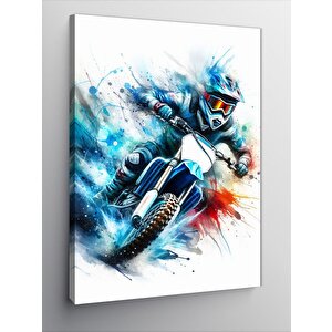 Kanvas Tablo Motocross 100x140 cm