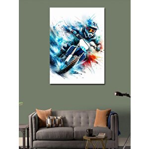 Kanvas Tablo Motocross 100x140 cm