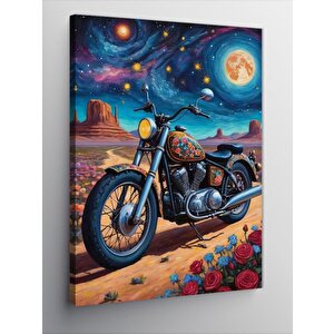 Kanvas Tablo Uzay Ve Motor 100x140 cm