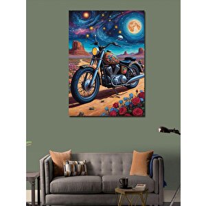 Kanvas Tablo Uzay Ve Motor 100x140 cm
