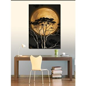Kanvas Tablo Motorcu Kız Çocuğu 70x100 cm