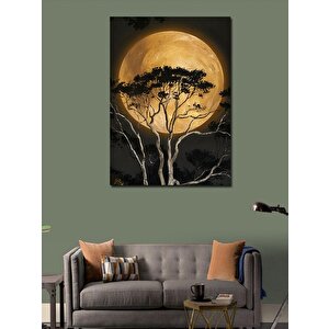 Kanvas Tablo Motorcu Kız Çocuğu 70x100 cm