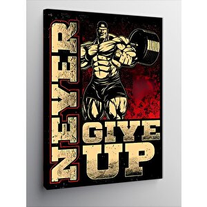 Kanvas Tablo Gym Temalı Motivasyon 70x100 cm