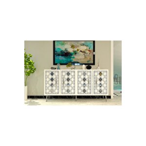 Dome (kb150) Konsol - Beyaz Gümüş Beyaz-Gümüş