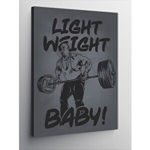 Kanvas Tablo Gym Temalı Motivasyon 70x100 cm