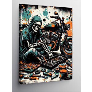 Kanvas Tablo Motor Tamircisi 100x140 cm