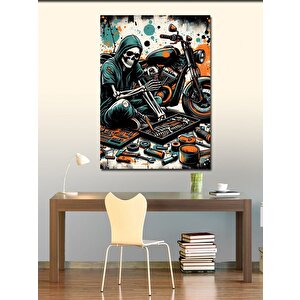 Kanvas Tablo Motor Tamircisi 100x140 cm