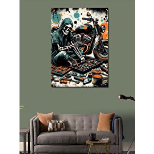 Kanvas Tablo Motor Tamircisi 100x140 cm