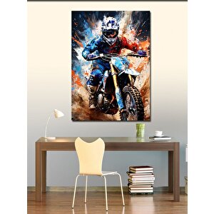 Kanvas Tablo Motocross 50x70 cm