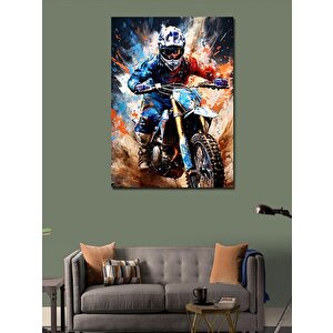 Kanvas Tablo Motocross 50x70 cm