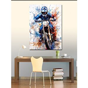 Kanvas Tablo Motocross 70x100 cm