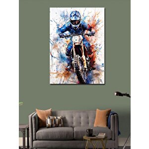 Kanvas Tablo Motocross 70x100 cm
