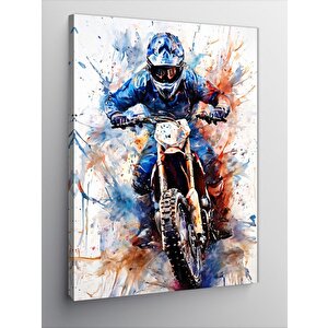 Kanvas Tablo Motocross 100x140 cm
