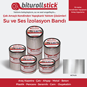 1 Mm 20 Cm Metalik 10mt. - Yapışkanlı Su Yalıtım Bandı - Tamir Bandı