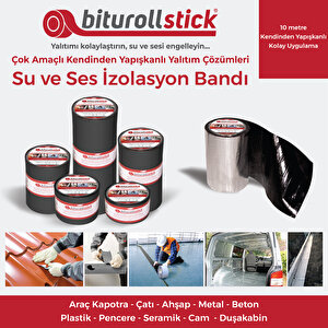 1 Mm 30 Cm Antrasit 10mt. - Yapışkanlı Su Yalıtım Bandı - Tamir Bandı
