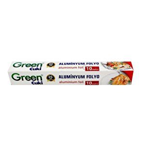 Green Cuki Alüminyum Folyo - 30 Cm. X 10 Metre - 1 Paket