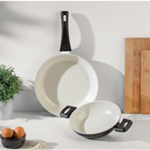 Galaxy Ceramic Siyah 2 Parça Tava Sahan Seti