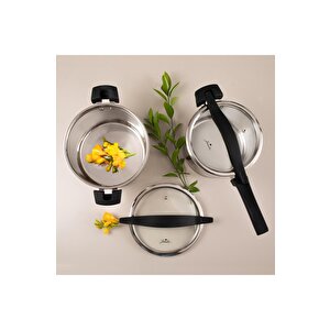 Spark 8 Parça Çelik Tencere Seti 500.01.02.1784