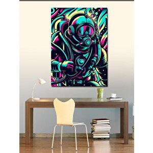 Kanvas Tablo Neon Dalgıç 50x70 cm