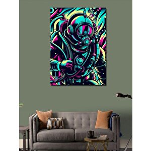 Kanvas Tablo Neon Dalgıç 70x100 cm