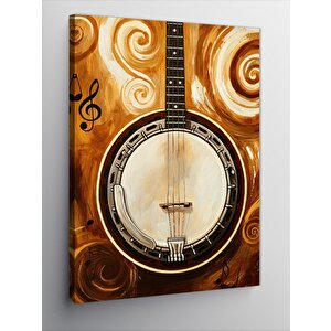 Kanvas Tablo Banjo Ve Notalar 50x70 cm